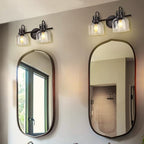 2 Lights Bathroom Vanity Light, Bronze Modern Wall Light Fixtures Over Mirror - Image 5