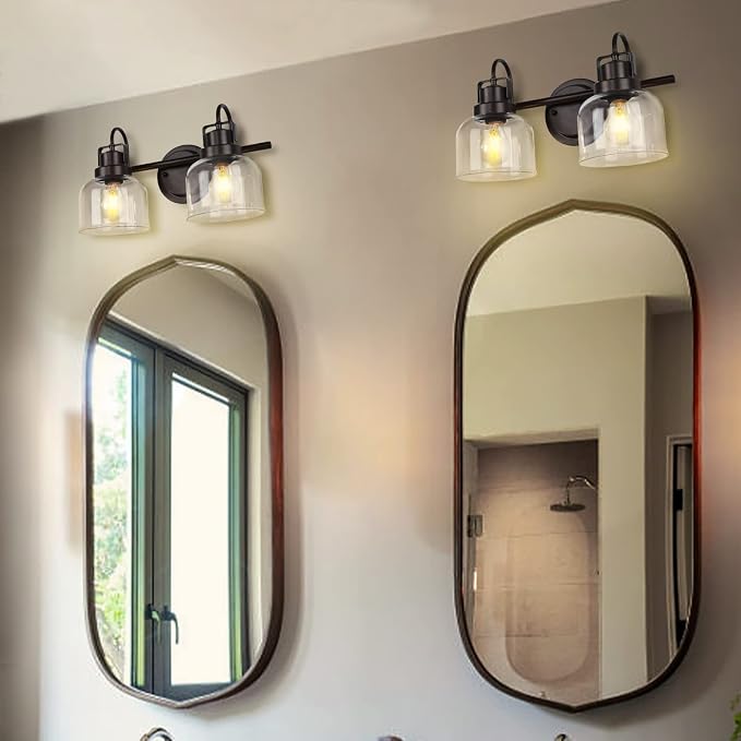 2 Lights Bathroom Vanity Light, Bronze Modern Wall Light Fixtures Over Mirror - Image 5