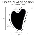 Gua Sha Facial Tools, Natural Obsidian Guasha Tool - Image 2