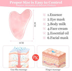 URAQT Gua Sha Facial Tools Rose Quartz Guasha Tools - Image 3