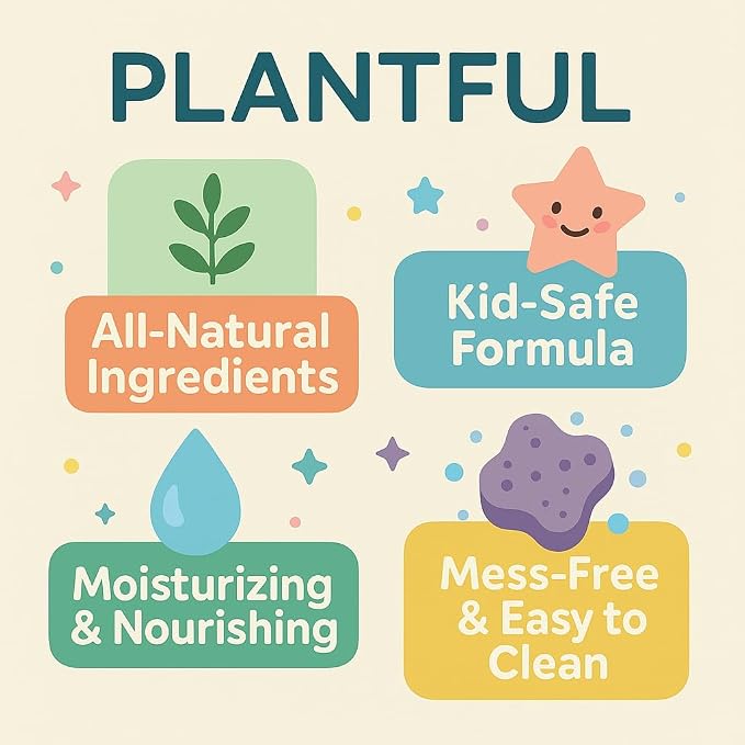 Plantful™ Natural Bath Bomb for Kids, Bubble podz, Fluffy Foam soap, Holiday - Image 5