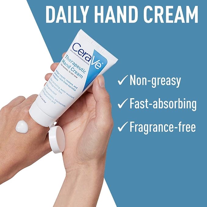 CeraVe Therapeutic Hand Cream for Dry Cracked Hands - Image 4
