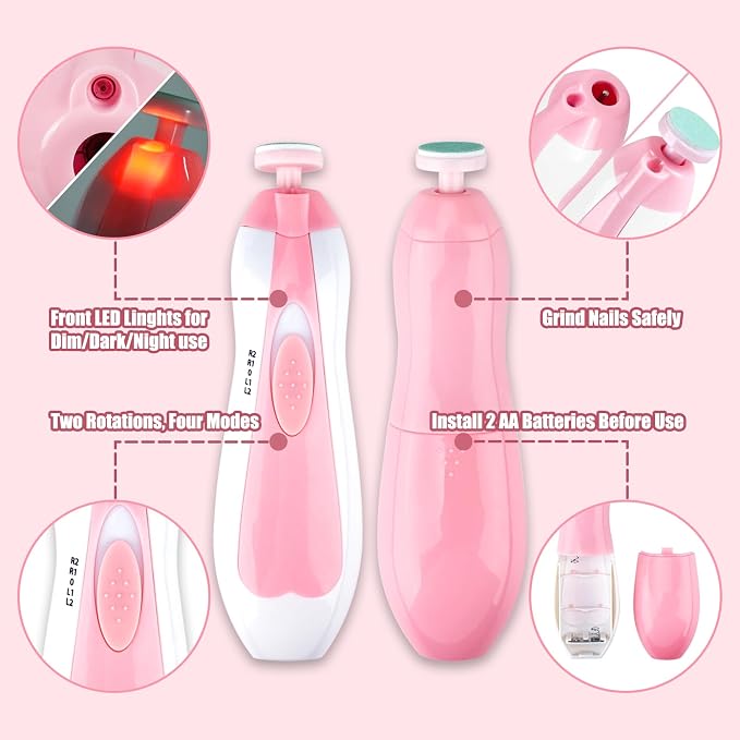 Qunlions life Baby Nail Trimmer Electric-12 in 1 Baby Nail Clippers Safe Baby - Image 8