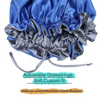 Adjustable Silk Satin Bonnet Hair Care Caps - Image 3
