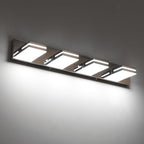 SineRise LED Modern Bathroom Vanity Light Fixtures, Chrome Modern Acrylic - Image 2