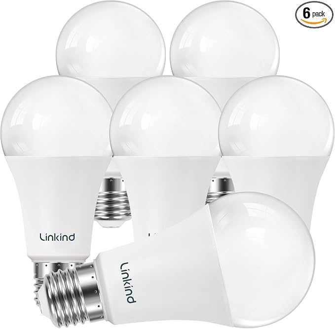 Linkind A19 LED Light Bulbs Dimmable, 100W Equivalent Light Bulbs, 5000K by Linkind