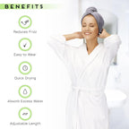 SimpleField 2 Pack Microfiber Hair Towel Wrap - Image 4