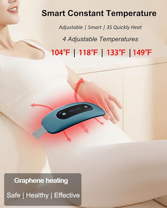 Electric Heating Pad, Portable Cordless Menstrual Heating Pad - Image 3