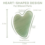 Gua Sha Facial Tools, Natural Jade Guasha Tool - Image 2