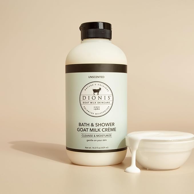 Dionis Bath & Shower Goat Milk Crème Unscented 14.5oz - Image 2