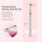 MelodySusie 4mm Ball Shape Cuticle Clean Nail Drill Bit 3/32'', Professional - Image 5