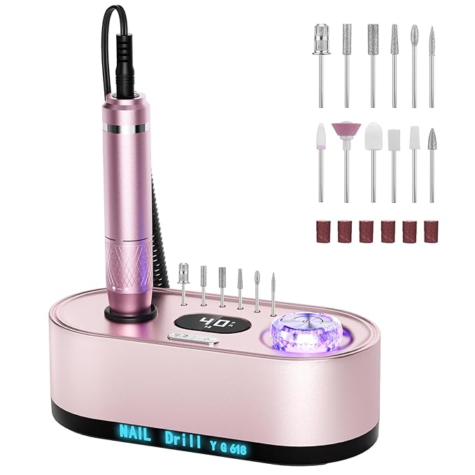 JOSGLOI 40000RPM Electric Nail File Drill Professional Kit, Drill Machine by JOSGLOI