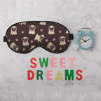Cartoon Pug Sleep Mask Eye Mask Puppy Bow Tie Glasses Dog Animal Sleep Mask - Image 6