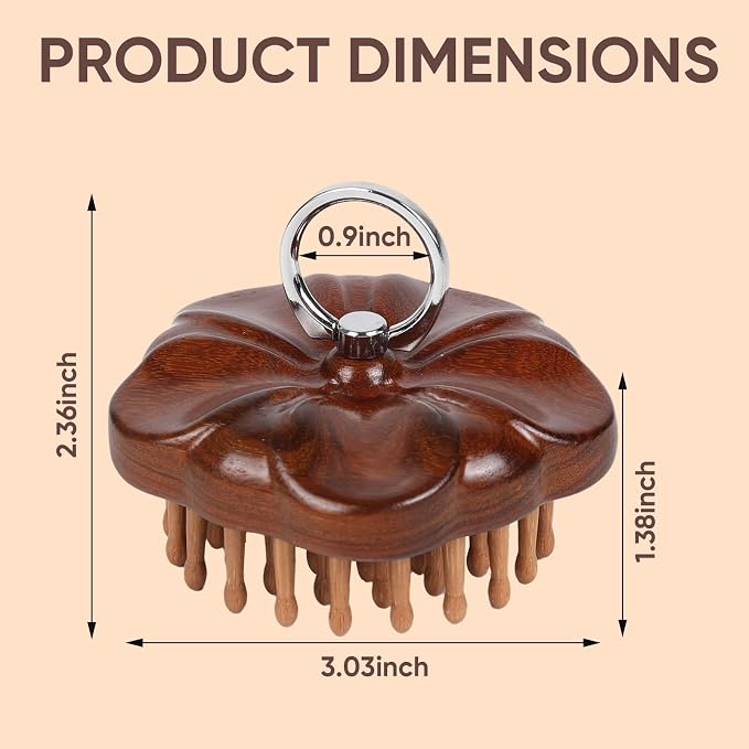Wooden Massage Massager for Hair Growth, Head Scalp Comb, Manual Body Relax - Image 3