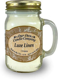 Our Own Candle Company, Luxe Linen Scented Mason Jar Candle, 100 Hour Burn Time by OurOwnCandleCompanycandles