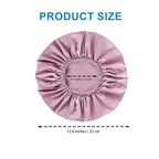 Shower Cap for Women, Double Layer Waterproof Bath Cap, Reusable Hair Protector - Image 4