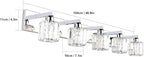 Aipsun Crystal Bathroom Vanity Light Stainless Steel Modern Vanity Light 5 - Image 5