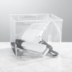 mDesign Large Modern Stackable Plastic Storage Organizer Bin Basket - Image 2