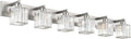 Aipsun Brushed Nickel Bathroom Light Fixtures 6 Light Vanity Lighting Fixture by Aipsun