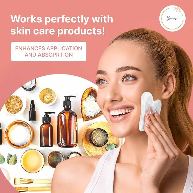 Natural White Quartz Gua Sha Facial Tools | Guasha Tool - Image 5