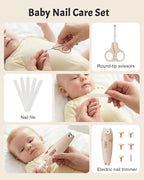 Lictin Baby Healthcare and Grooming Kit, 26 in 1 Rechargeable Baby Nail Trimmer - Image 7