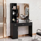OmySalon Salon Station with Mirror, Locking Barber Station - Image 7