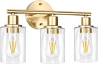 3-Light Gold Bathroom Light Fixtures, Modern Bathroom Vanity Light - Image 7