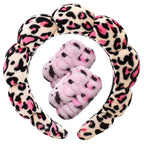 Tetizo Spa Headbands for Washing Face Wristband Set Sponge Makeup Skincare by Tetizo
