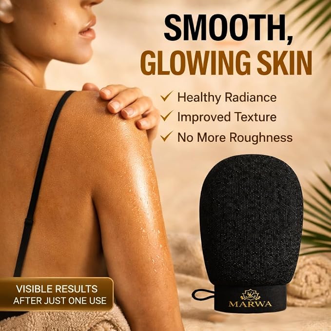 Moroccan Kessa Exfoliating Glove Rough – Deep Hammam Body Scrub Mitt by Dar - Image 4