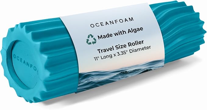 Oceanfoam Ripple Travel Foam Roller Firm Mini Foam Roller by Oceanfoam