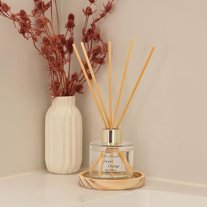 100ml Scent Diffuser with 6 Fiber Sticks, 3.5 oz Reed Diffuser Set Aromatherapy - Image 5