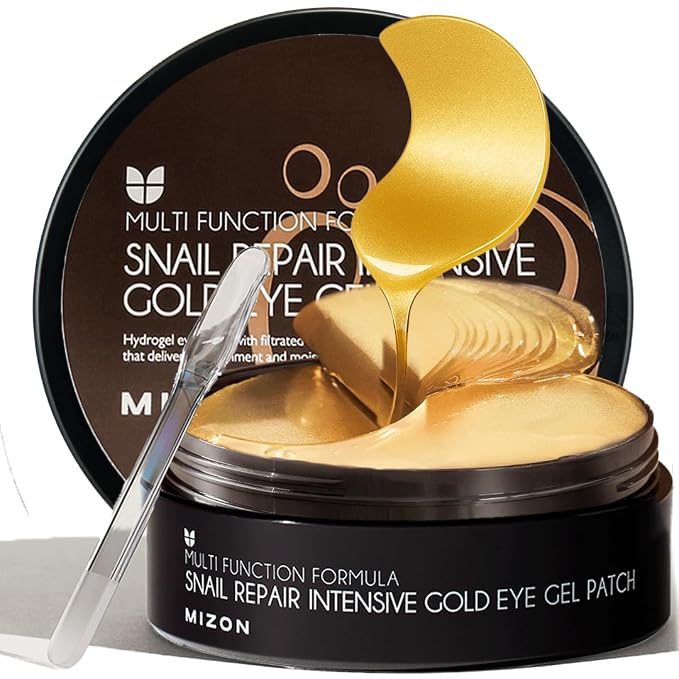 MIZON Under Eye Patches for Puffy Eyes & Dark Circles, 24K Gold & Snail Mucin by MIZON