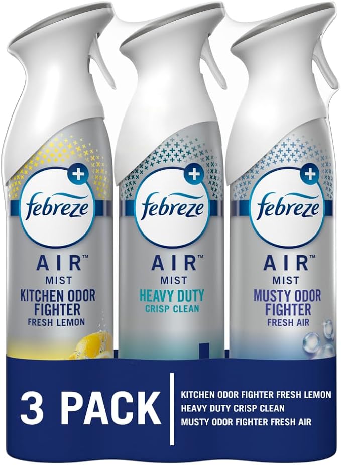 Febreze Air Freshener Spray, Odor-Fighting Room Spray, Heavy Duty Bundle by Febreze
