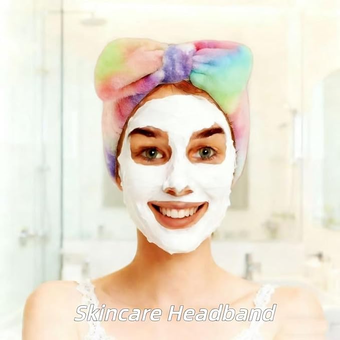 7 Pcs Spa Set, Facial Headband and Wristband Set, Skincare Accessories - Image 3