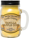 Our Own Candle Company, Vanilla Waffle Cone Scented Mason Jar Candle, 100 Hour by OurOwnCandleCompanycandles