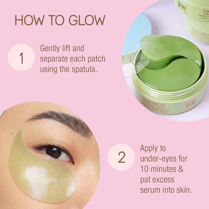 Pixi Day & Night Eye Patch Duo |Depuffing Hydrogel Under-Eye Patches - Image 4
