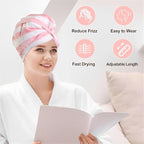 3 Pack Microfiber Hair Towel Wrap - Image 8