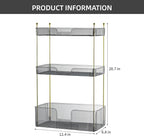 Akinbas 3 Tier Bathroom Organizer Countertop Makeup Perfume Tray Skincare - Image 3