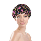 Doughnut Donuts Shower Cap For Women Reusable Waterproof Double Layers Bath Cap - Image 2