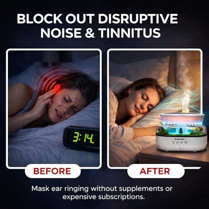 Dreamlax Rain Humidifiers for Bedroom – Cool Mist Essential Oil Diffuser - Image 4