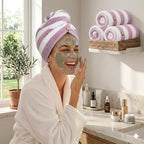 3 Pack Microfiber Hair Towel Wrap - Image 6