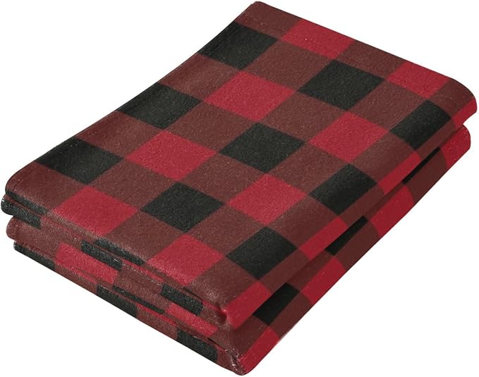 Black and Red Buffalo Plaid Hand Towels - Image 7