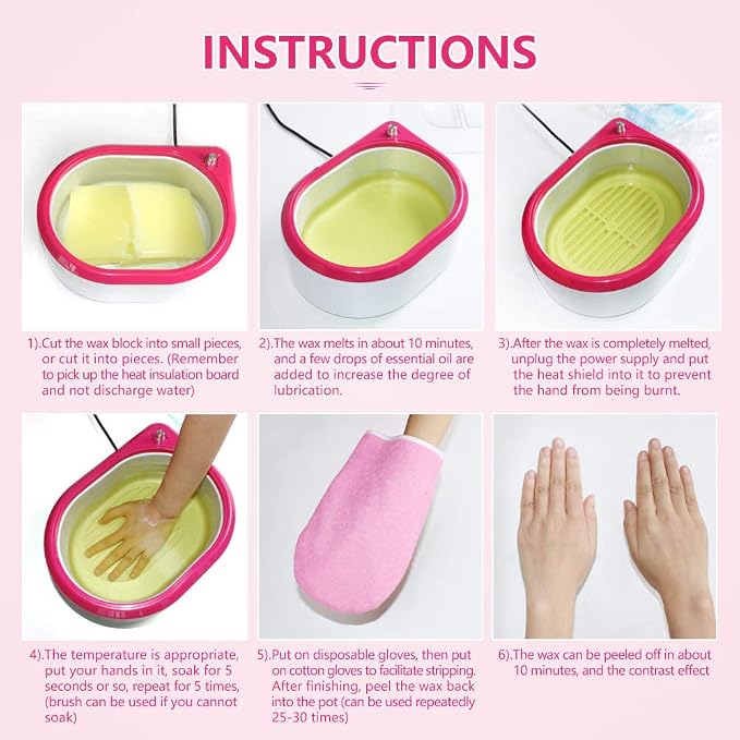 2.7L Paraffin Wax Machine Moisturizing Paraffin Bath Hand Therapy Warmer Kit - Image 8