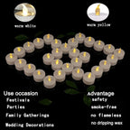 200Pack Battery Tea Lights Candles - Image 5