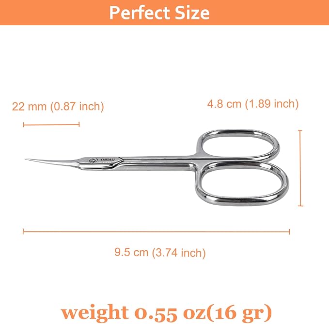 THRAU Cuticle Scissors Extra Fine - Image 5