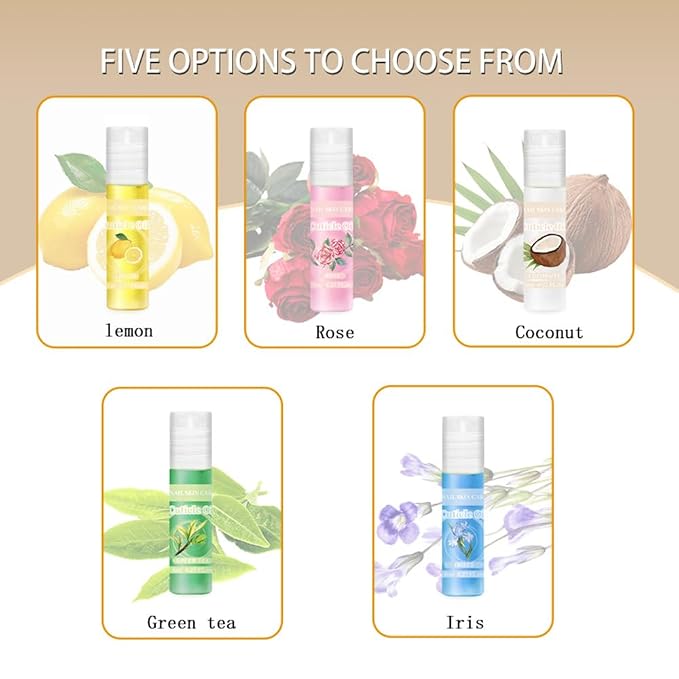 5pcs Cuticle Oil Roller Nourishing Moisturizing Roll On Cuticle Oil - Image 3
