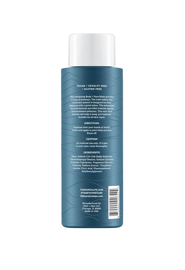 Oars + Alps Body Wash for Men, Mens Body Wash & Face Cleanser - Image 8