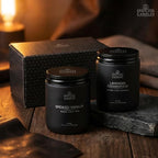 Mens Candle 2 x 8oz Pack Smoked Vanilla and Lavender Cedarwood Scents - Image 8
