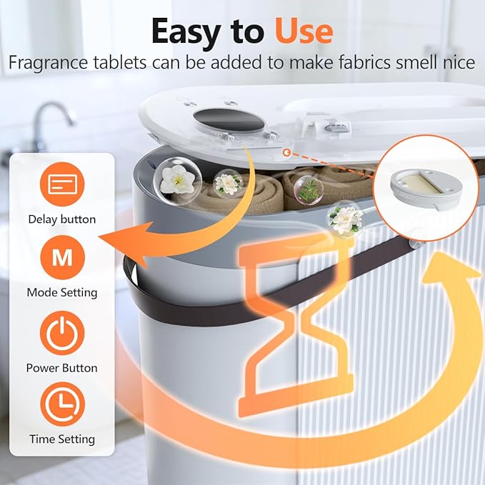30L Large Towel Warmer, Rapid Dry & Heated 2 in 1 Towel Warmer Bucket - Image 6