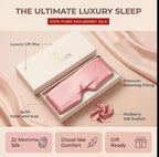 Mulberry Silk Sleep Mask for Women, 100% Blackout Eye Mask for Sleeping - Image 5